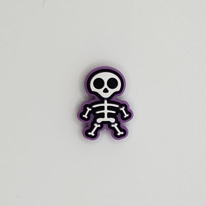 Halloween - Skeleton Purple Silicone Focal 15052