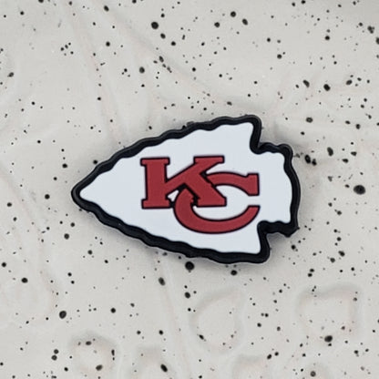Football - Kansas City Chiefs White Silicone Focal