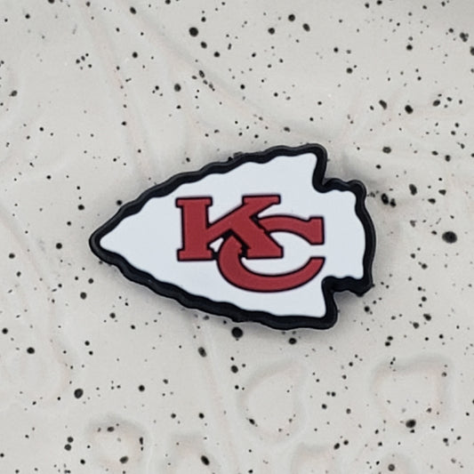 Football - Kansas City Chiefs White Silicone Focal