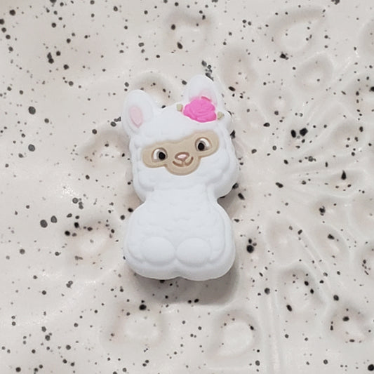 0167 - Animal - Lamb White Silicone Focal