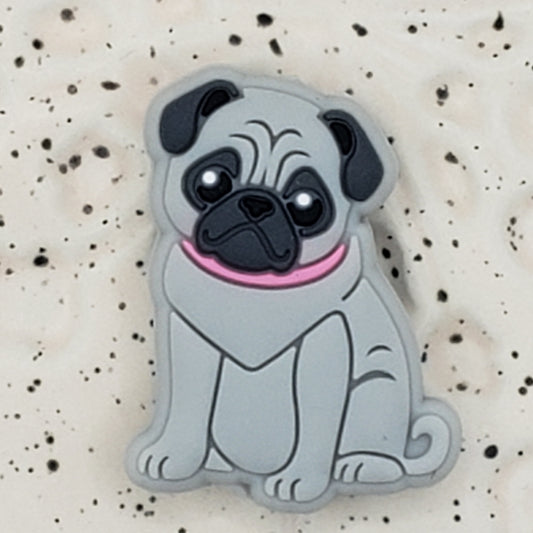 Dog - Pug Gray Silicone Focal 0070