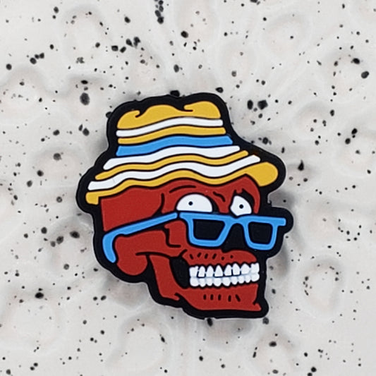 Halloween - Skull Red Silicone Focal 15057