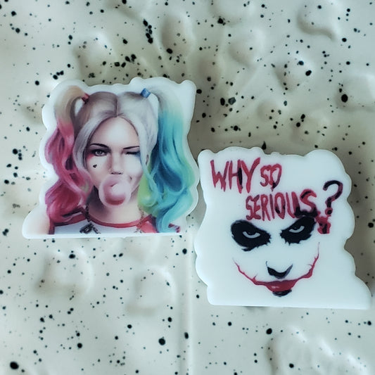 VIPHarleyQuinnJoker Printed Silicone Focal 0179
