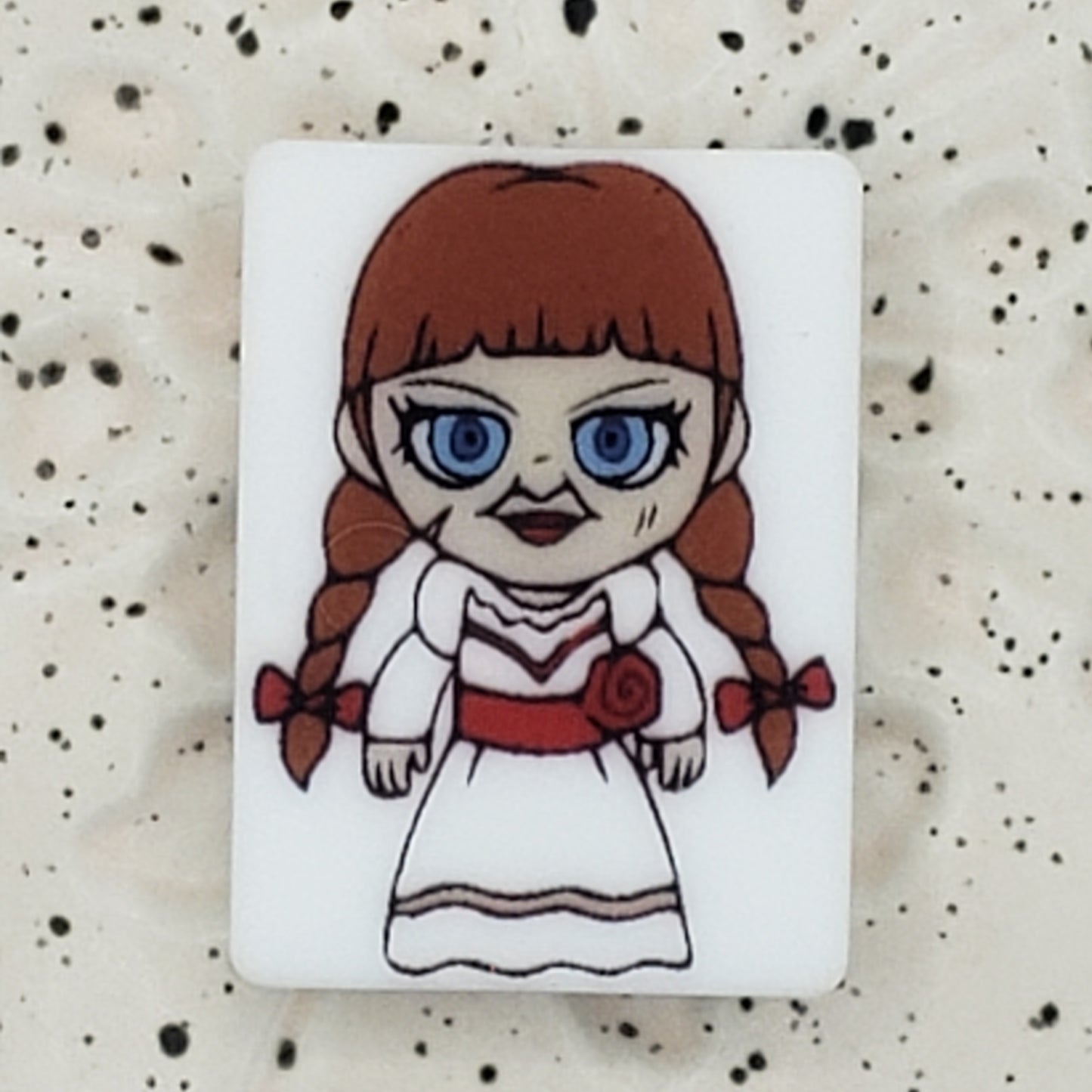 Movie - Halloween - Annabelle Printed Silicone Rectangle Focal 0260