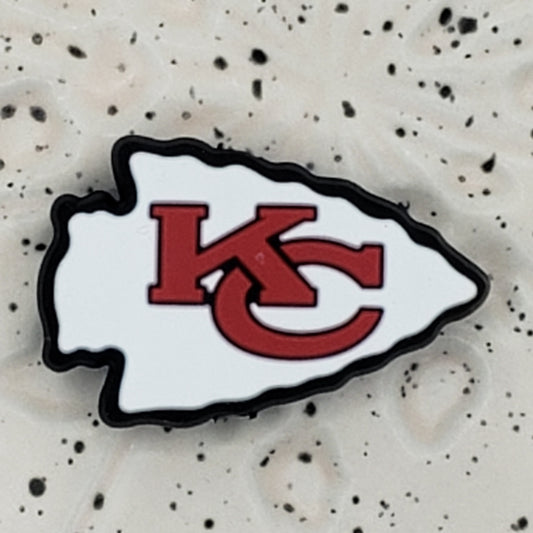 Football - Kansas City Chiefs White Silicone Focal