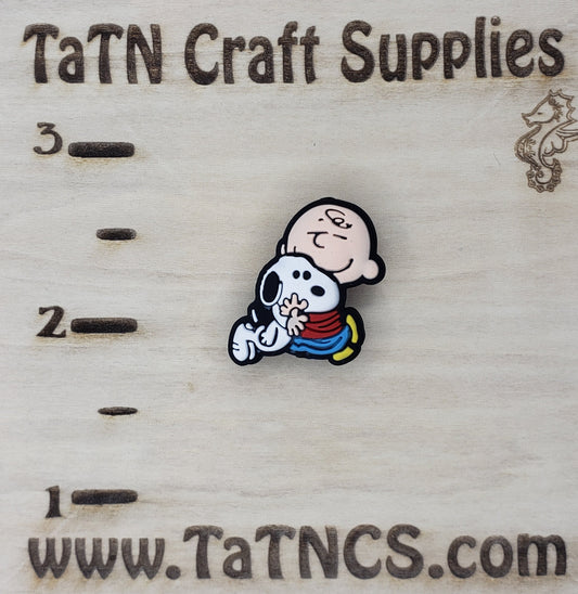 Cartoon - Charlie Brown - Charlie and Snoopy Silicone Focal