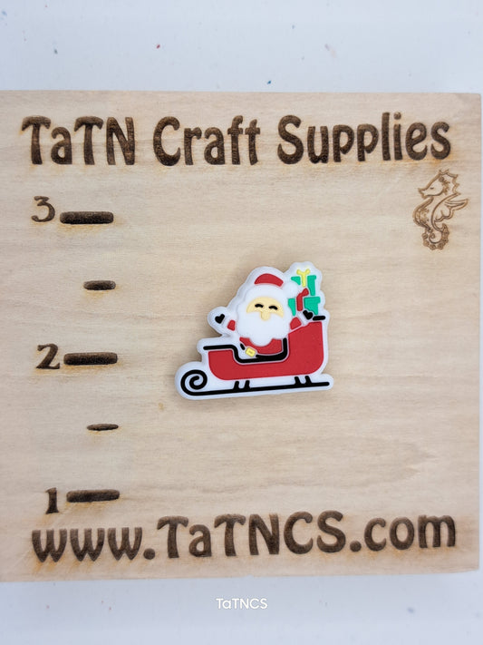 Christmas - Santa Sled Silicone Focal 45