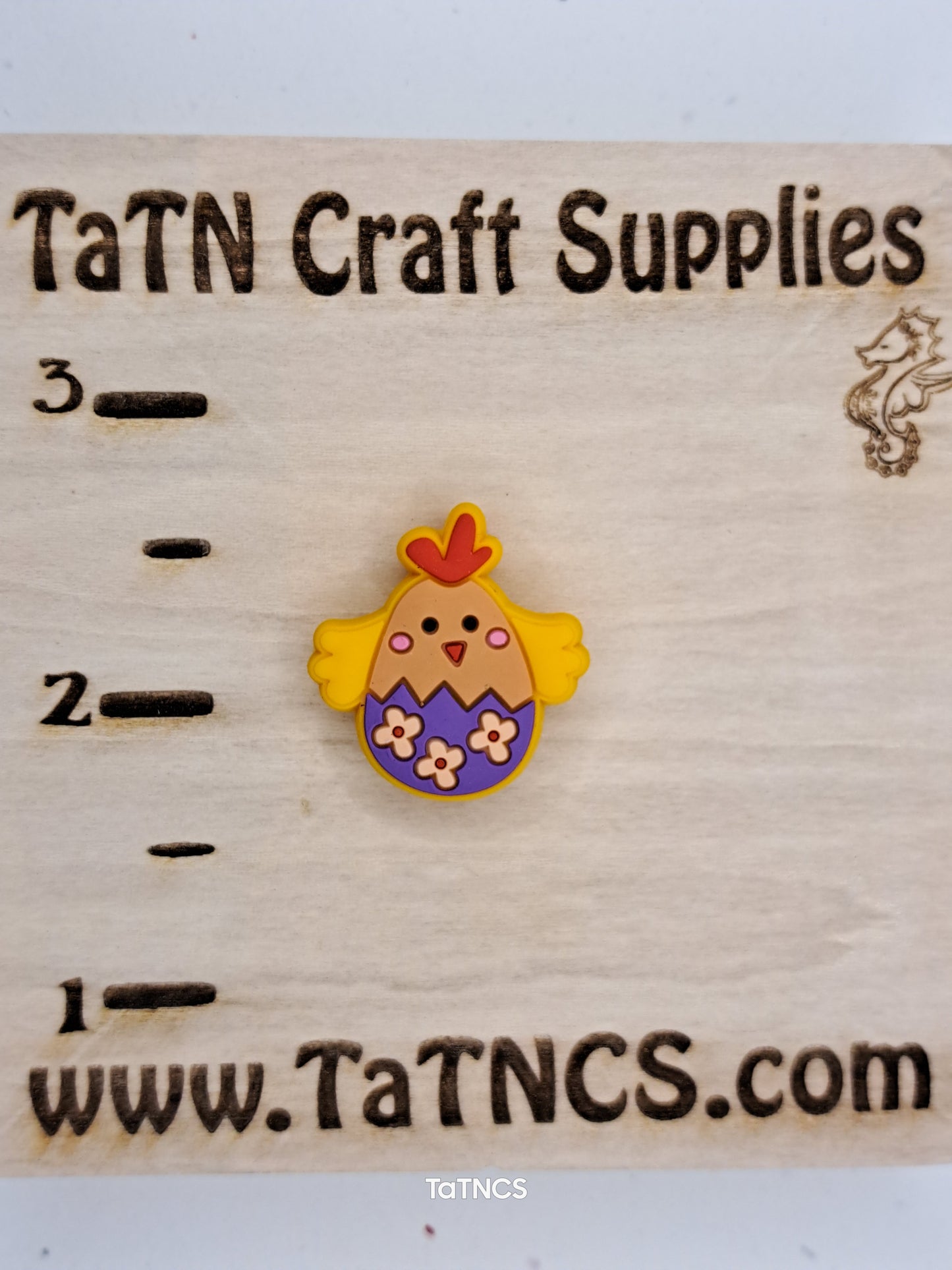 Easter - Orange Chick Silicone Focal - 5 Count