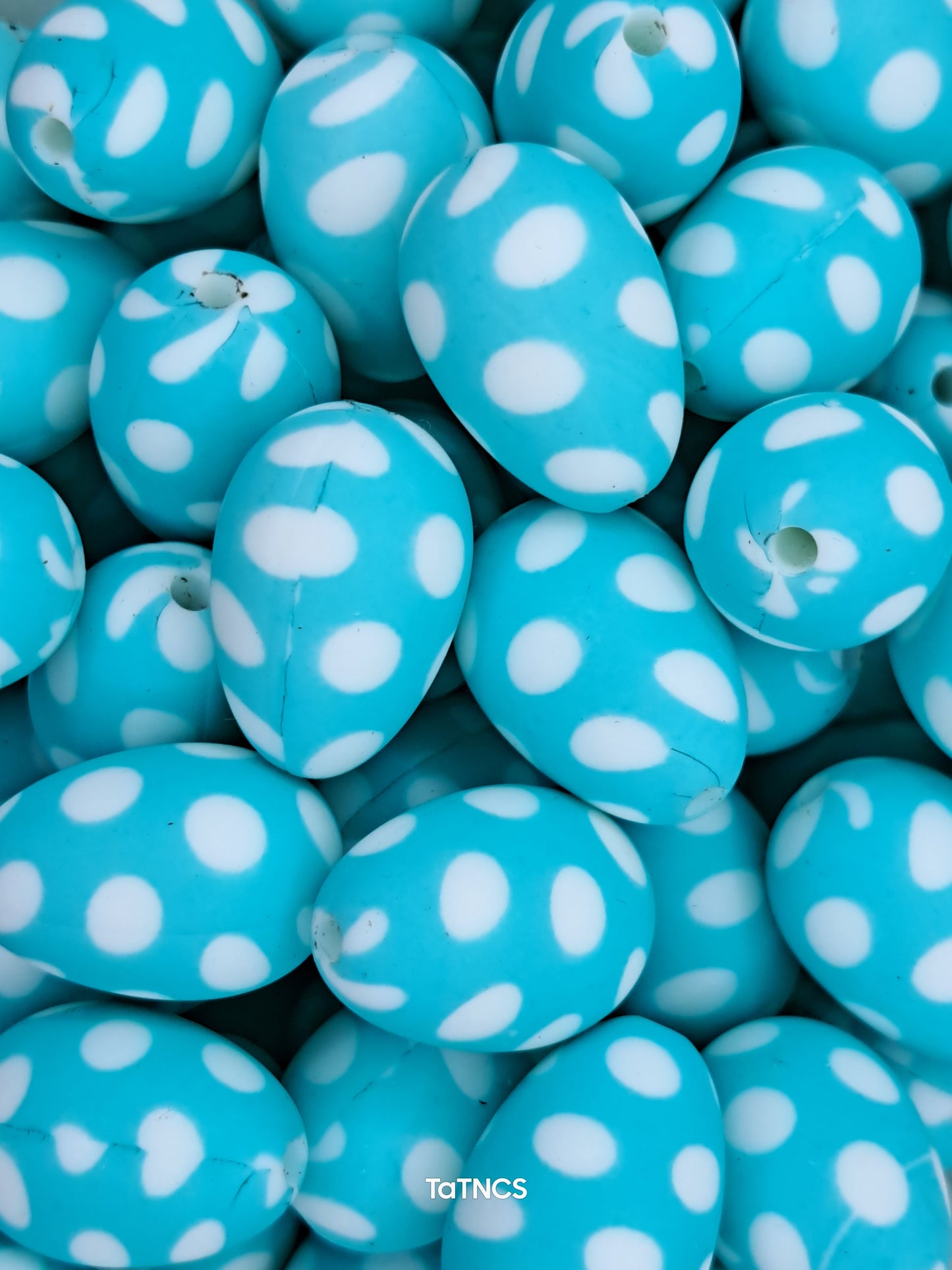 Easter - Eggs Silicone Focal Polka Dot - 5 Count