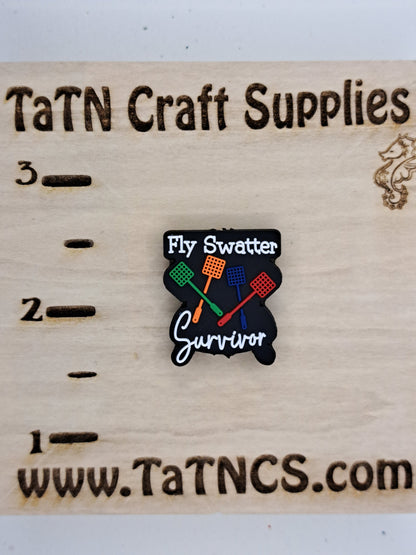 Saying - Fly Swatter Survivor PVC Focal 8541