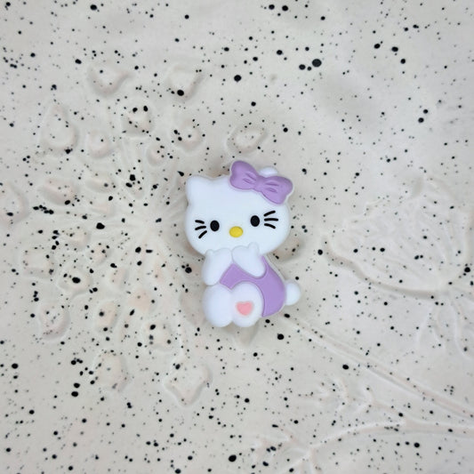 Cartoon - Anime - Hello Kitty Lilac Silicone Focal - 5 Count
