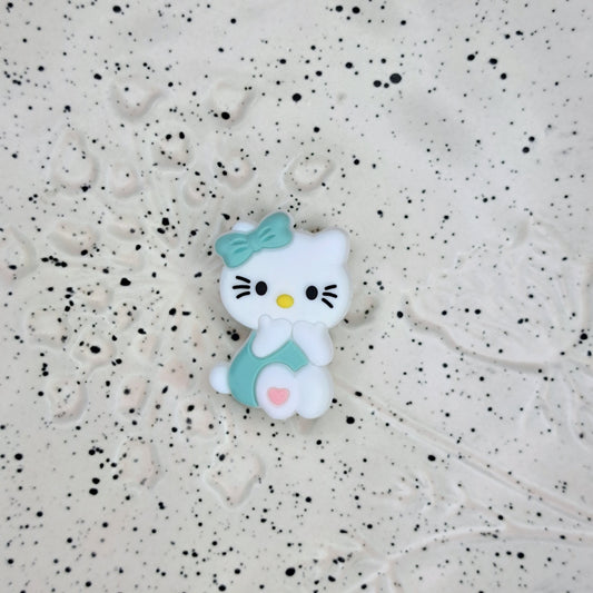 7018 - Cartoon - Anime - Hello Kitty Mint Silicone Focal