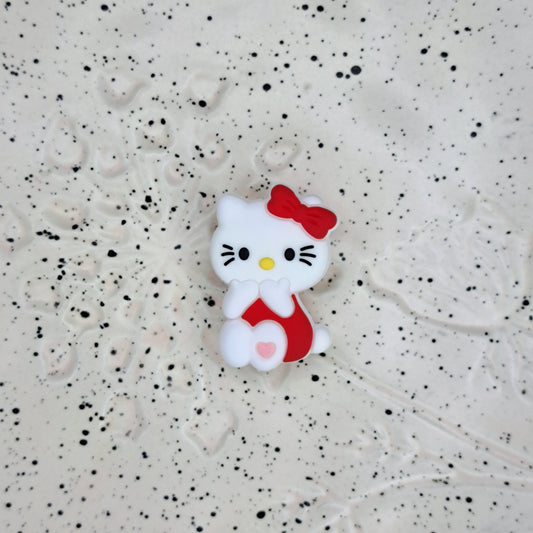 7020 - Cartoon - Anime - Hello Kitty Red Silicone Focal
