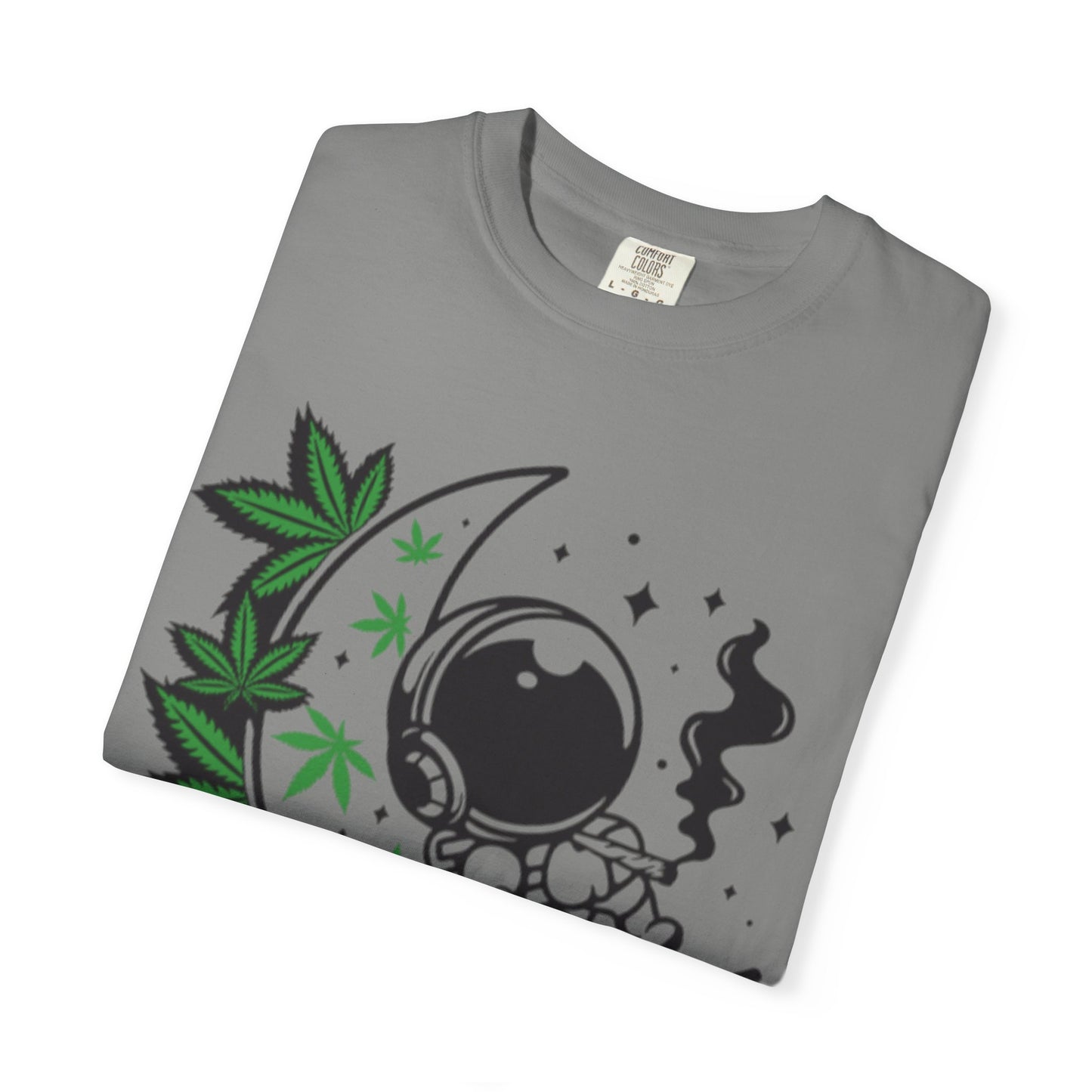 Cosmic Cannabis T-Shirt | Unisex Tee, Planetary Vibes, Weed Enthusiast Gift, Space Lover Shirt, Stoner Fashion, Gift for Him/Her