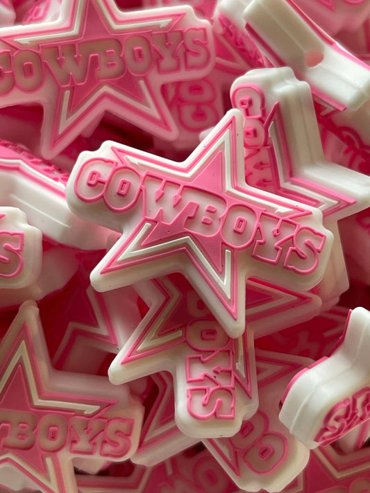 PublicCowboys Pink Logo Silicone Focal