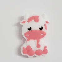 0030 - Animal - Cow Baby Pink Silicone Focal