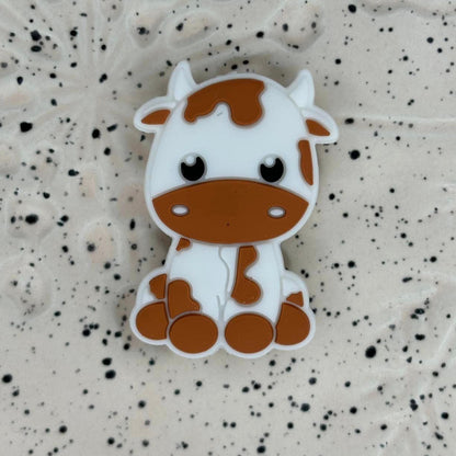 Animal - Cow Baby Brown Silicone Focal 0029