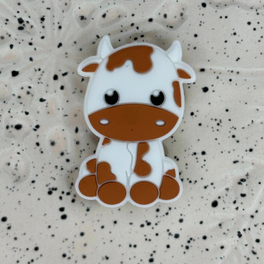 Animal - Cow Baby Brown Silicone Focal 0029