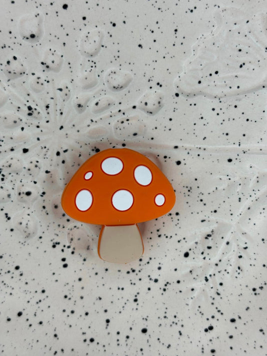 Plant - Mushroom Orange Silicone Focal 0198