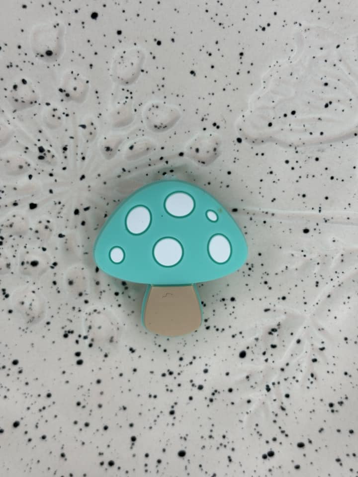 Plant - Mushroom Teal Silicone Focal 0197