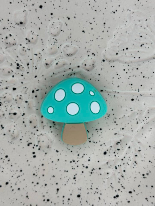 Plant - Mushroom Teal Silicone Focal 0197