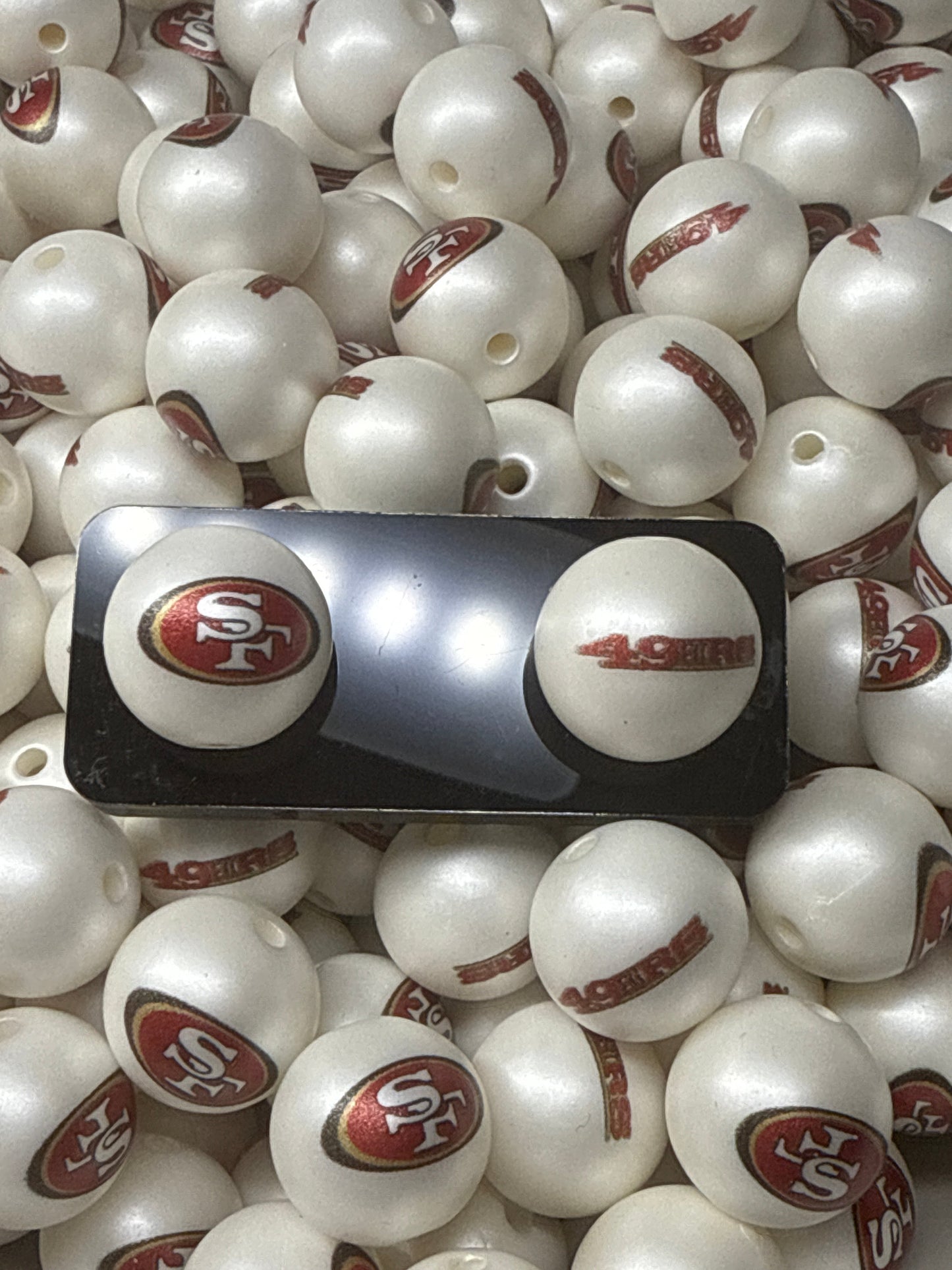 Acrylic Team  Double Sided Bead - 16mm - RD Creations Exclusive