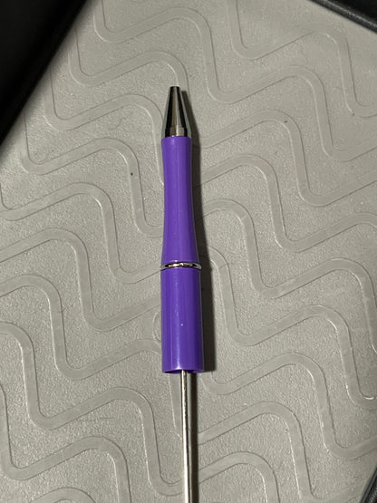 Plastic Beadable Pen Solid Colors