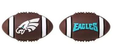 0109 - Football - 3D Football Philadelphia Eagles Silicone Focal