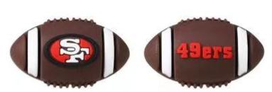 0112 - Football - 3D Football San Francisco 49ers Silicone Focal