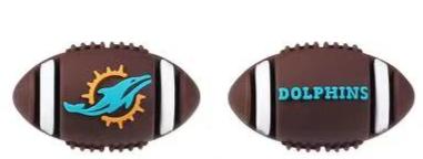 0107 - Football - 3D Football Miami Dolphins Silicone Focal