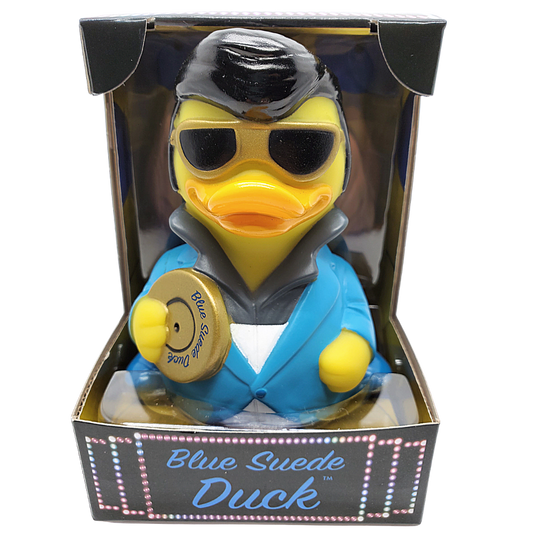 Blue Suede Duck Rubber Duck
