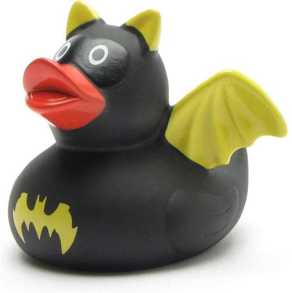 Bat rubber duck (yellow) - rubber duck