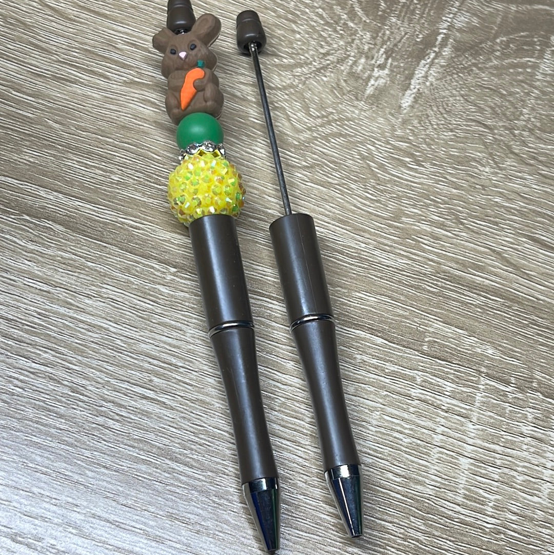 Plastic Beadable Pen Solid Colors