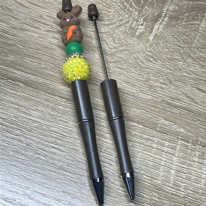 Plastic Beadable Pen Solid Colors