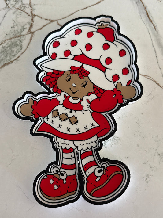 RDStrawberryShortcake Oops (color) 9x6 Bead or Catch All Tray-custom designs available (email us)