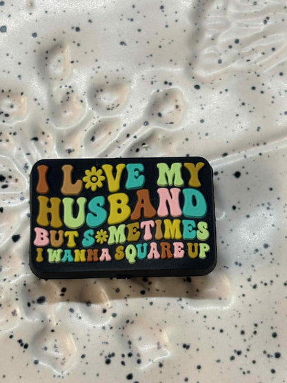 Saying - I love my Husband PVC Focal - 8455 -