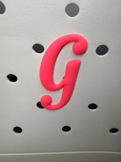 RDBOGGLETS -  Decorative Alphabet Lettering Accessories Compatible with Bogg Bags- Personalize your Tote Bag with Alphabet Letters