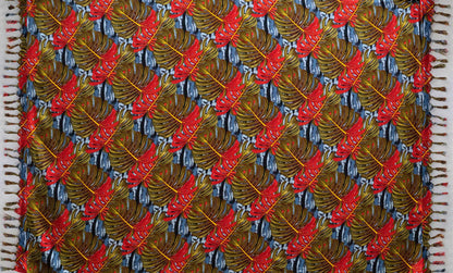Split Leaf Sarong with Fringes