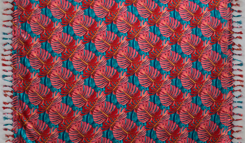 Split Leaf Sarong with Fringes