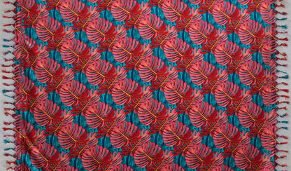 Split Leaf Sarong with Fringes