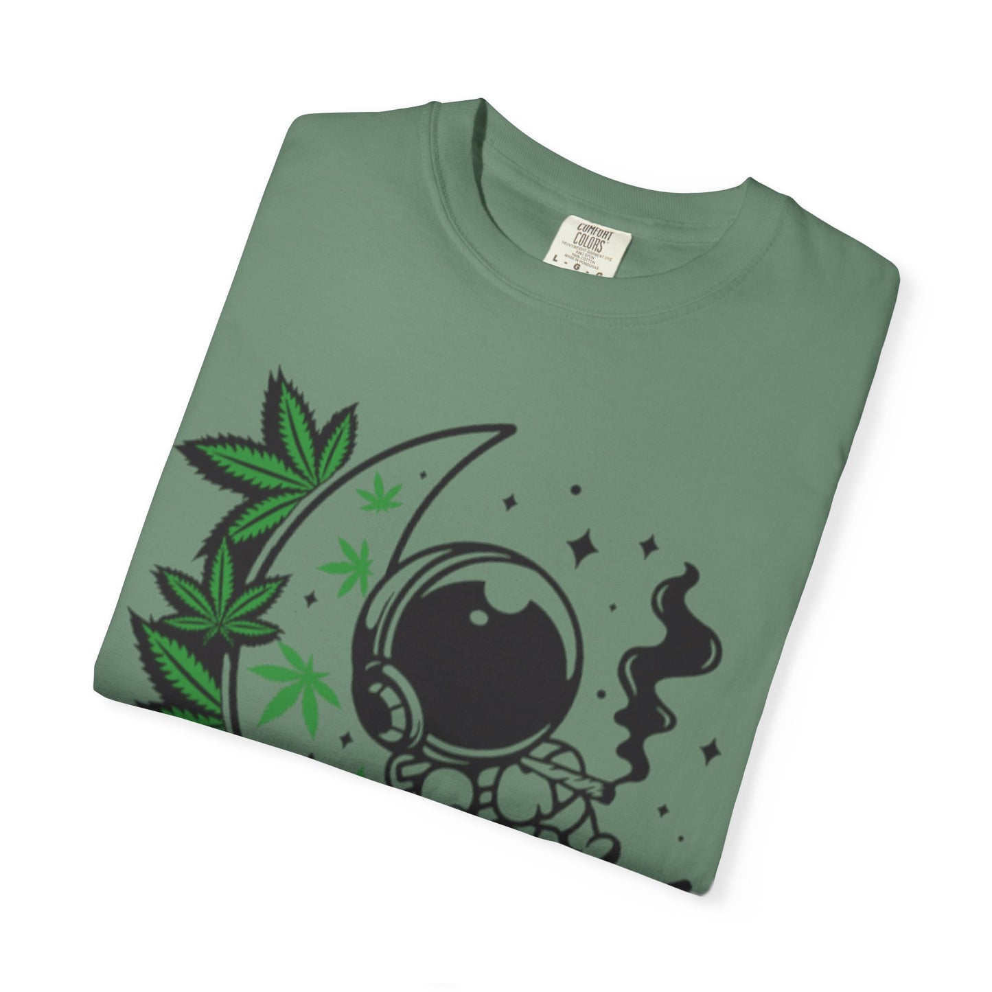 Cosmic Cannabis T-Shirt | Unisex Tee, Planetary Vibes, Weed Enthusiast Gift, Space Lover Shirt, Stoner Fashion, Gift for Him/Her