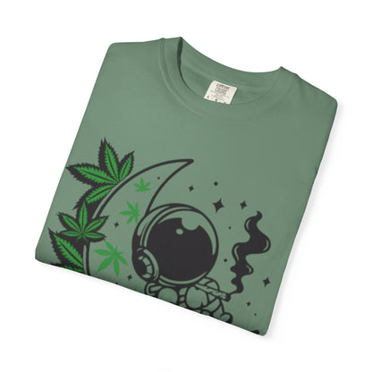Cosmic Cannabis T-Shirt | Unisex Tee, Planetary Vibes, Weed Enthusiast Gift, Space Lover Shirt, Stoner Fashion, Gift for Him/Her