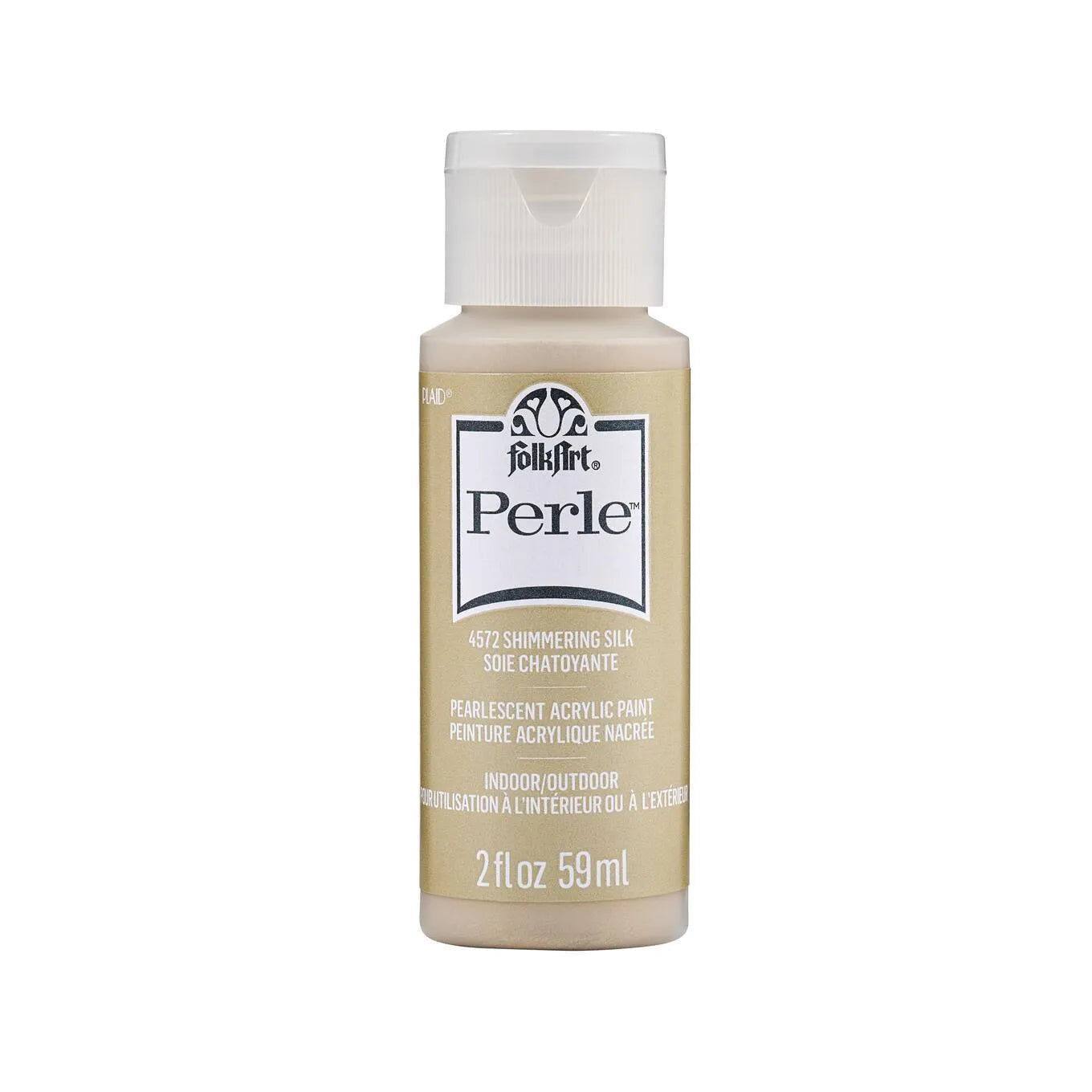 FolkArt Perle Acrylic Paint - Shimmering Silk (2 oz Bottle)
