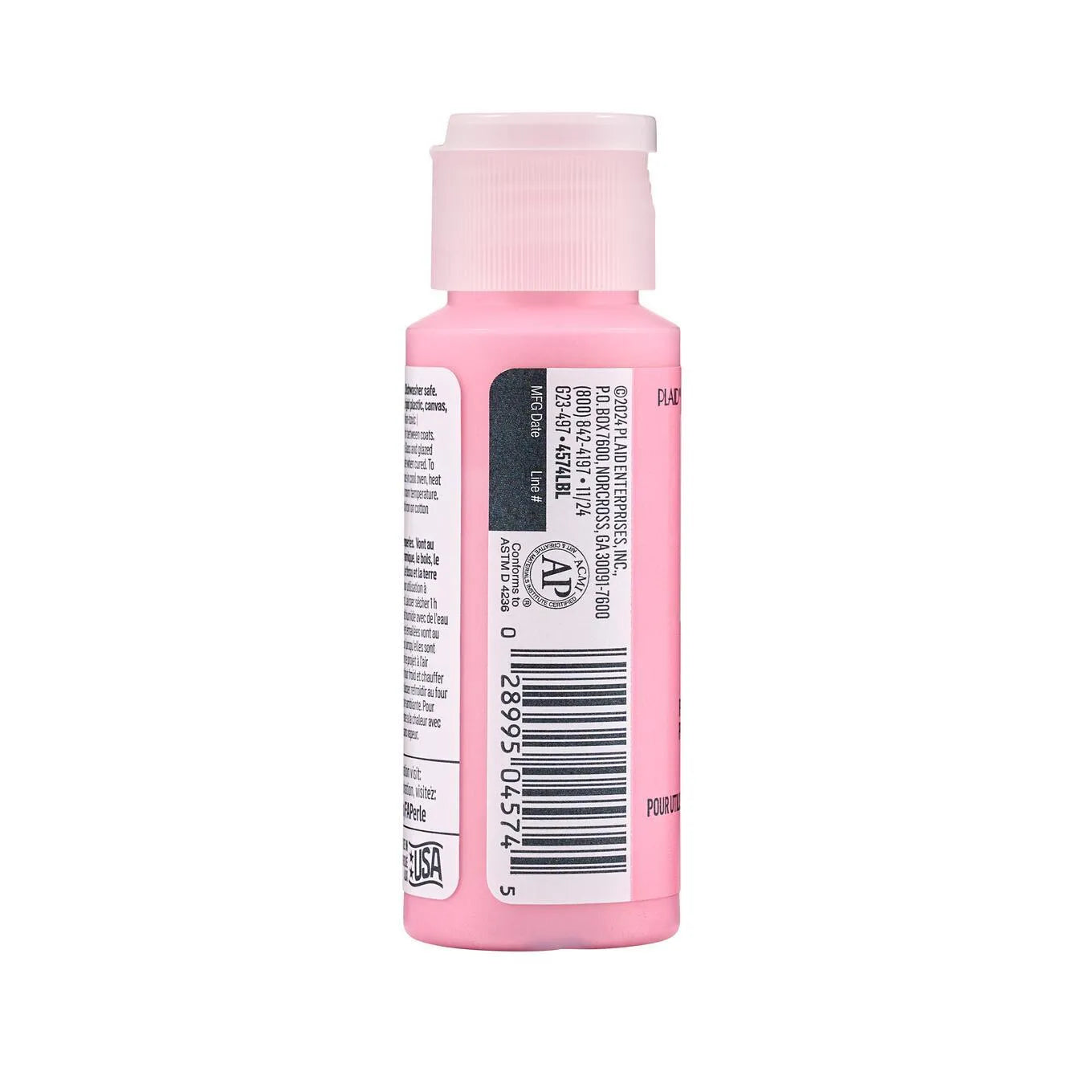 FolkArt Perle Acrylic Paint - Pink Chiffon (2 oz Bottle)