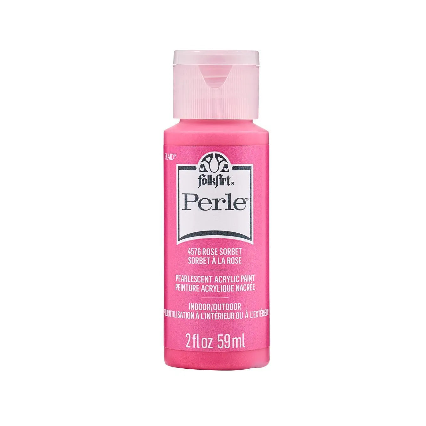 FolkArt Perle Acrylic Paint - Rose Sorbet (2 oz Bottle)
