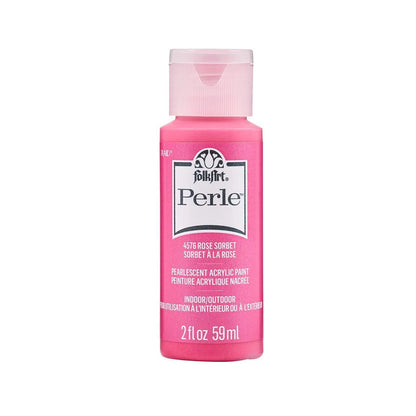 FolkArt Perle Acrylic Paint - Rose Sorbet (2 oz Bottle)