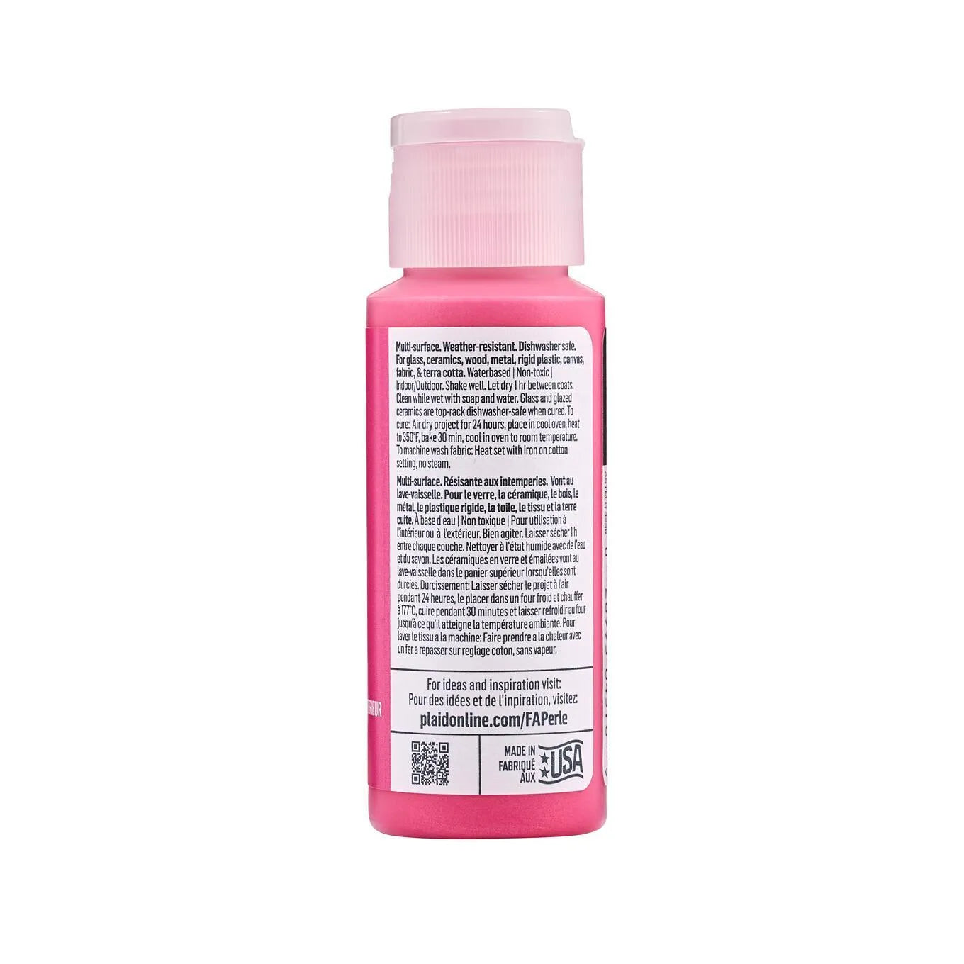 FolkArt Perle Acrylic Paint - Rose Sorbet (2 oz Bottle)