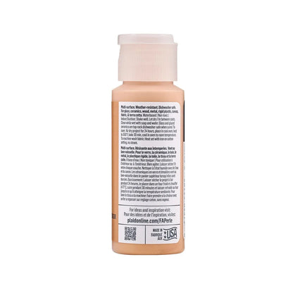 FolkArt Perle Acrylic Paint - Peach Puff (2 oz Bottle)