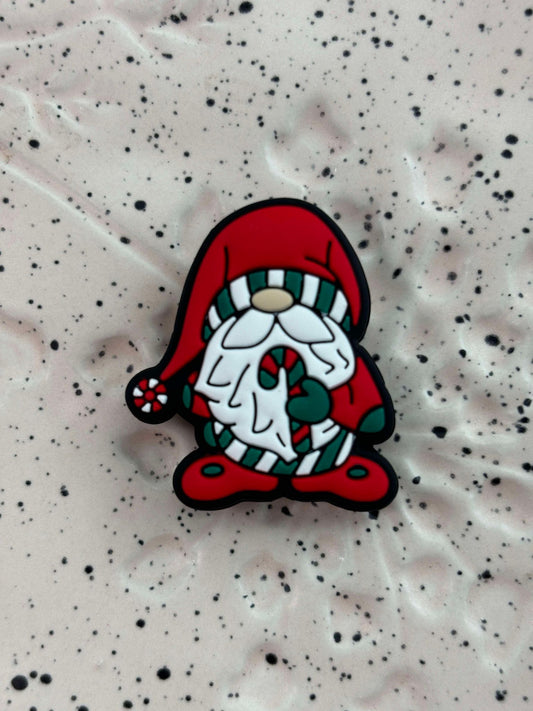 Christmas - Mystical - Gnome - with Candy Cane Silicone Focal 8013