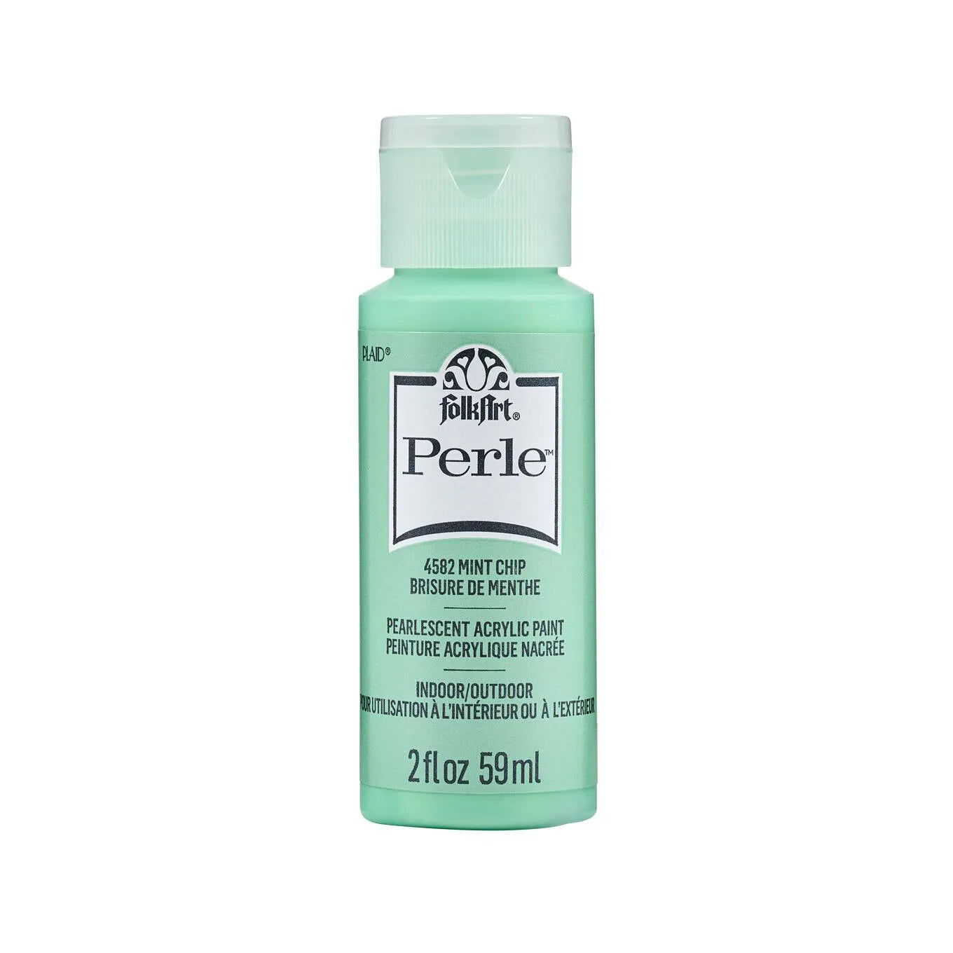 FolkArt Perle Acrylic Paint - Mint Chip (2 oz Bottle)